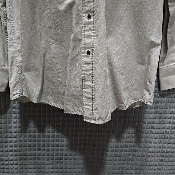 VTG Panhandle Slim SnapButton Shirt SzLg Mens Aztec SouthWestern Longsleeve DUNN - Picture 8 of 16